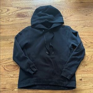 Lululemon athletica, Black Hoodie, cotton fleece, size 4